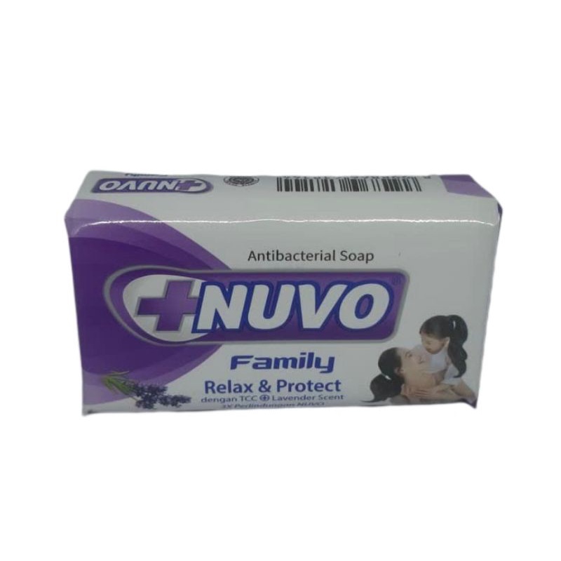 NUVO sabun batang 76gr / Sabun batang nuvo 76 gram / Sabun Mandi Nuvo Bar Soap Antibacterial