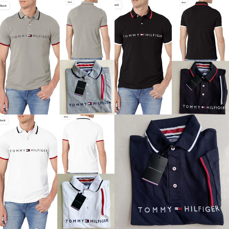 Tommy H polo shirt Man striped gede