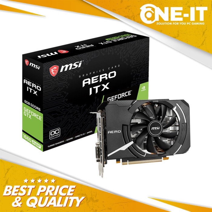 VGA MSI GeForce GTX 1660 SUPER AERO ITX OC 6GB GDDR6