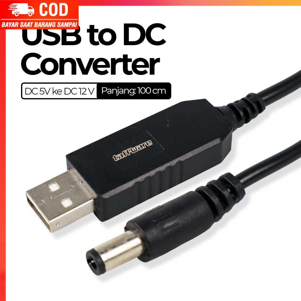 ( 100% BARANG ORI ) Taffware USB Converter Adapter Power Boost Line DC 5V to DC 12V 0.8A - ST01