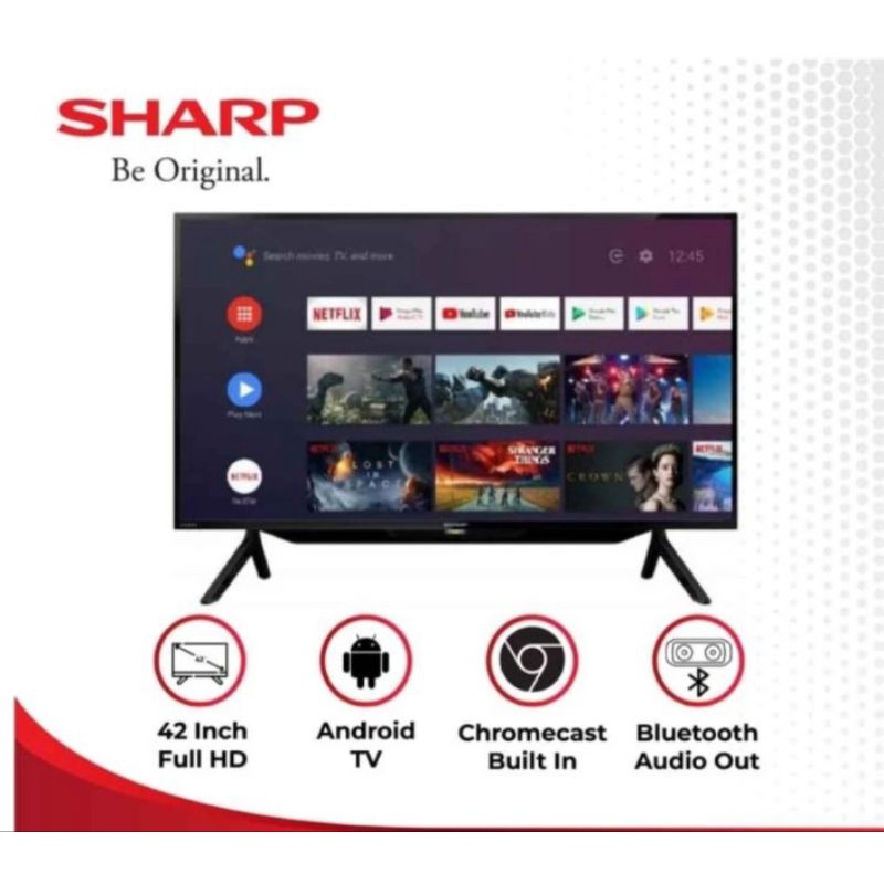 TV LED SHARP ANDROID 42EG1I (GARANSI RESMI 5 TAHUN ) - SHARP ANDROID LED 42 INCH - LED SHARP ANDROID 42 INCH - TV ANDROID SHARP 42 INCH