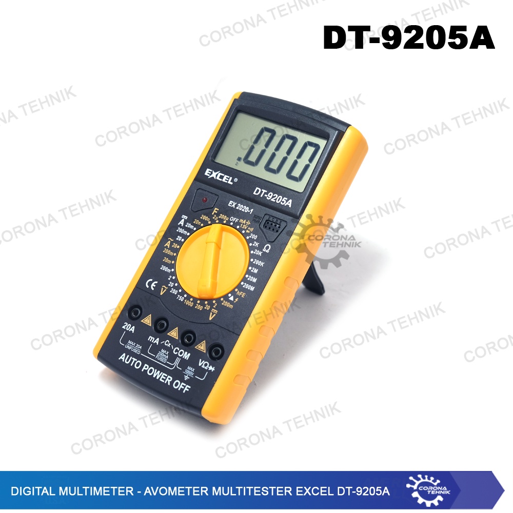 DT-9205A - Digital Multimeter - Avometer Multitester Excel