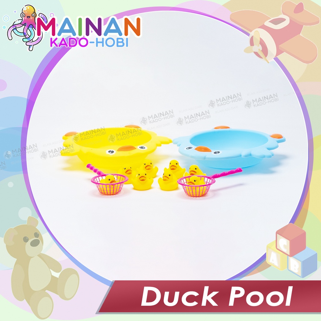 SET MAINAN MANDI ANAK FISHING DUCK PANCING KOLAM BEBEK KARET