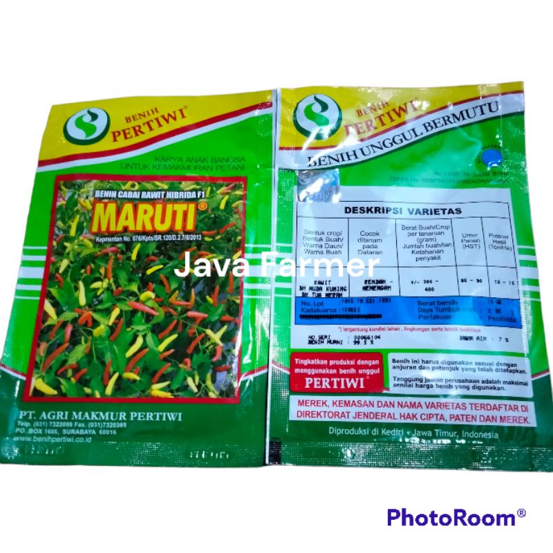 Benih Cabai Rawit Hibrida F1 MARUTI isi 10 Gram