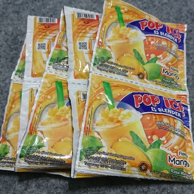 

Pop Ice Rasa Mangga 1 Renteng isi 10 pcs/bungkus