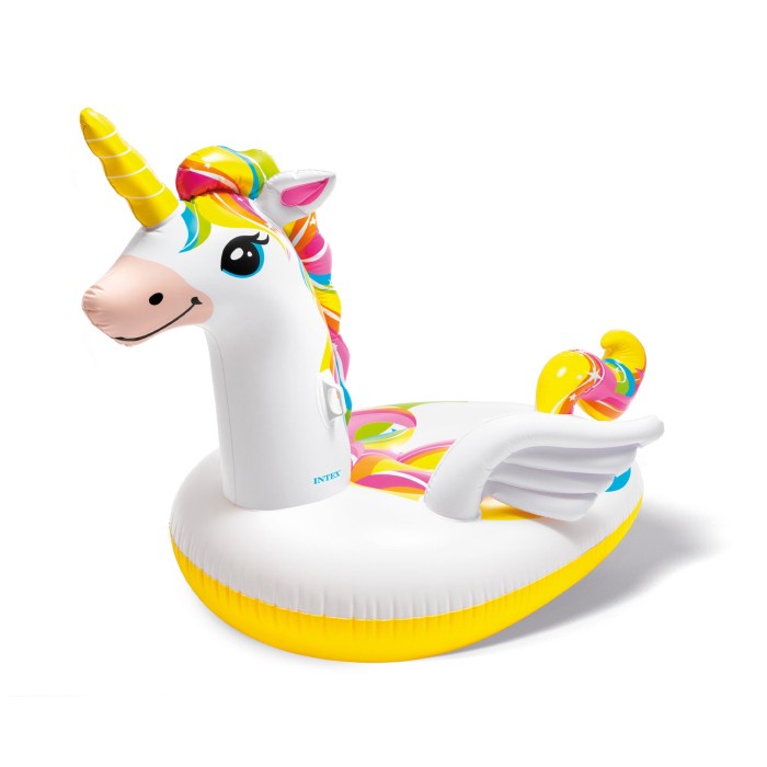 PELAMPUNG UNICORN RIDE ON FLOATIES 57561 INTEX / PELAMPUNG UNICORN RIDE ON FLOATIES BEST SELLER
