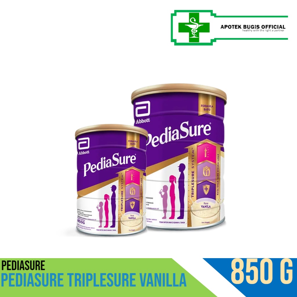 Pediasure Triplesure Vanila 850 g  Usia 1-10 tahun Susu Formula Pertumbuhan Anak ASOKA