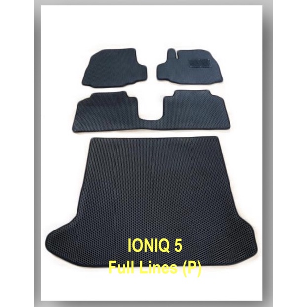 Karpet Mobil Hyundai IONIQ 5 Full Bagasi Bahan 2 Lapis