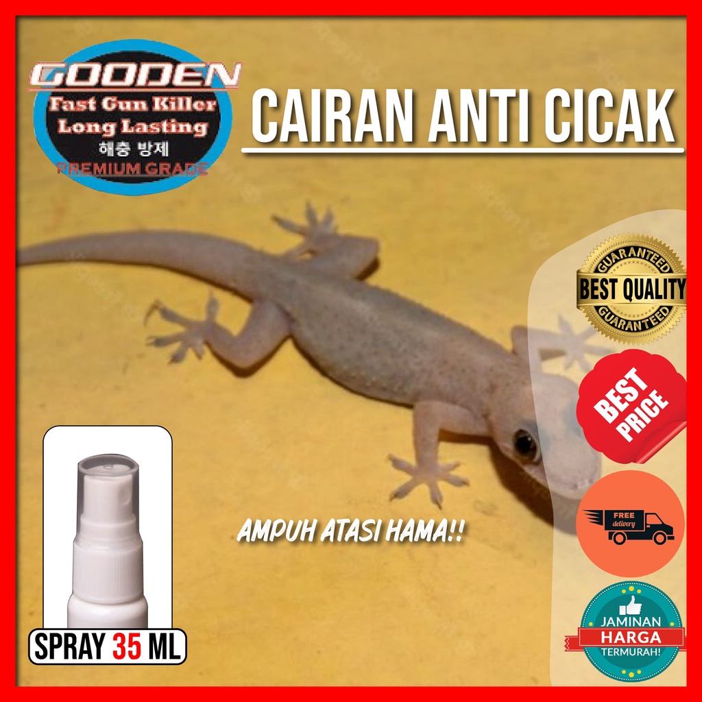 CAIRAN RACUN PENGUSIR CICAK DAN TOKEK 35 ML Gooden , Pengusir Cicak Pengusir Tokek Anti Cicak Anti T