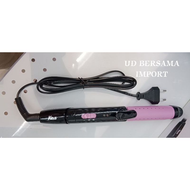 KRIS Alat Catok 2In1/Alat Pelurus Rambut&amp;Ikal/Catokan Rambut - Pink