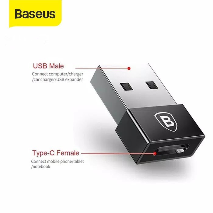 BASEUS OTG Mini Type-C female to USB male adapter converter-CAAOTG-01
