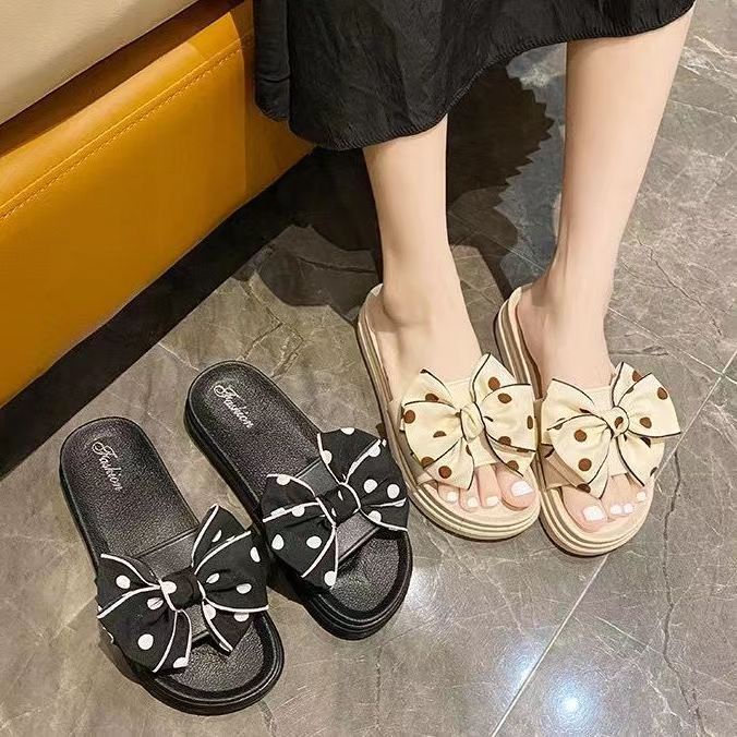 AND / COD / Sandal Wanita Import Sendal Cewek Kekinian Sandal Slip On Wanita Kasual Fashion Cewek Korea Sendal Jalan Anak Perempuan SPT-35