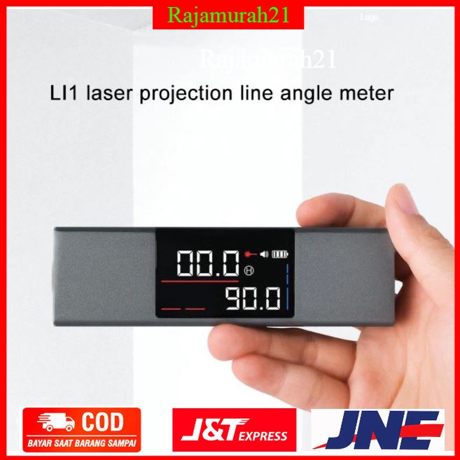 DUKA ATuMan Digital Protractor Inclinometer Laser Pengukur Kemiringan Portable - LI1 - Gray - XOHA55GY