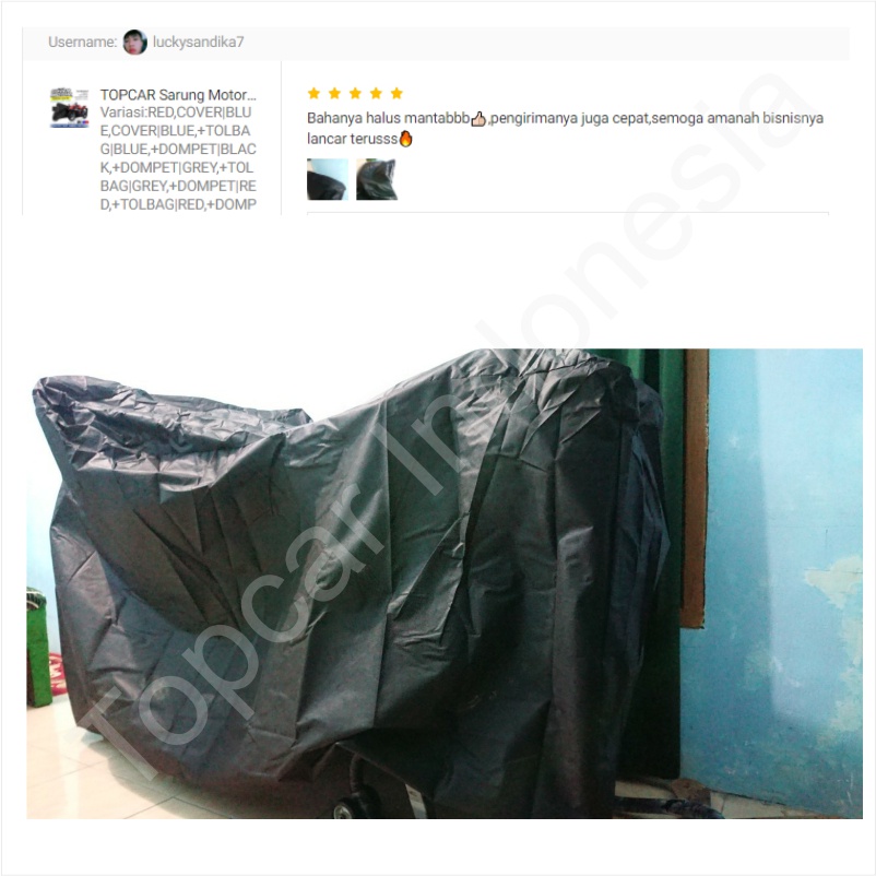 Cover Motor Honda PCX eHEV Indoor Non-waterproof Sarung Motor Selimut Pelindung Body Baju Biker Mantel Jas Penutup by TOPCAR