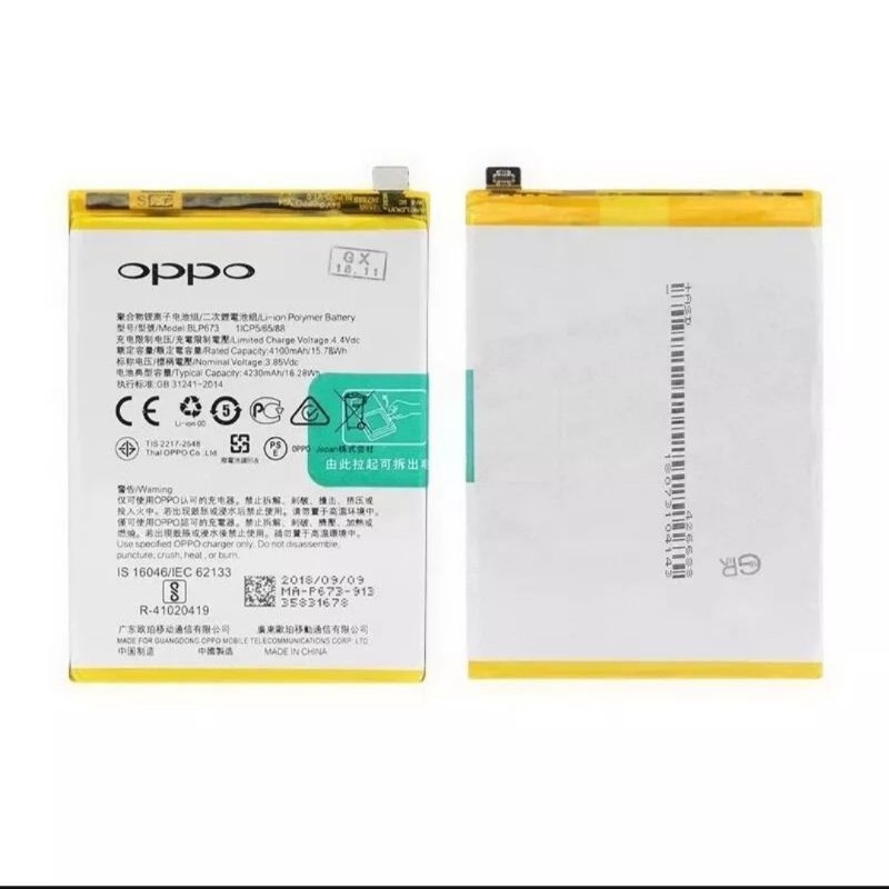 BATERAI OPPO A3S CHP1803 CPH1805 CPH18053 BLP673 ORIGINAL 100