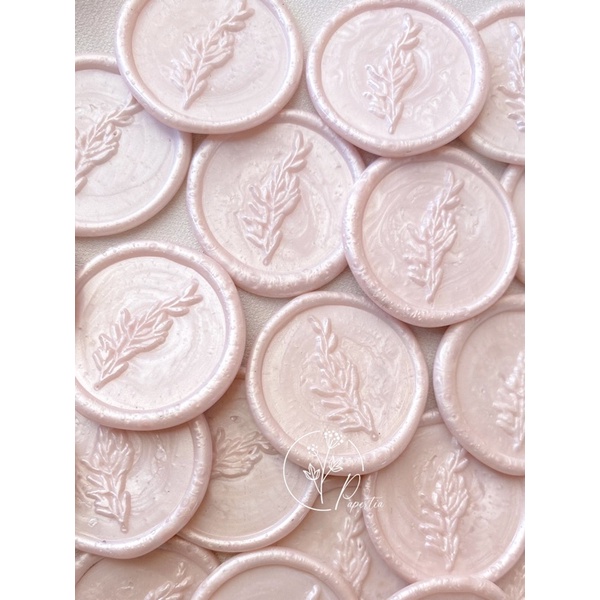 

ESTRAGON (Dusty Pink) - Wax Seal Coin Sticker Instant