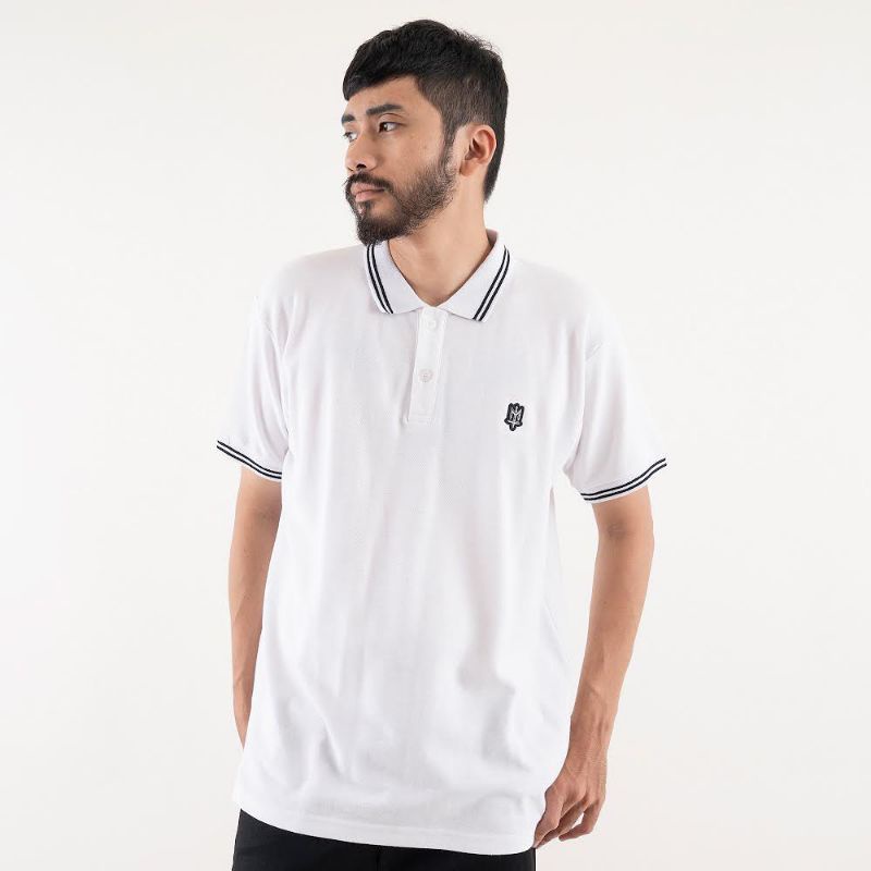 Maternal disaster Polo-Shirt White black