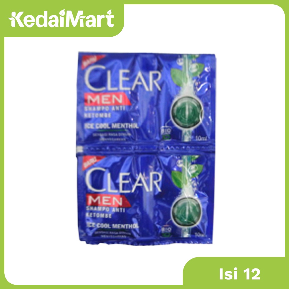 Clear Men Shampoo A / D Ice Cool Menthol Sachet 9 ml