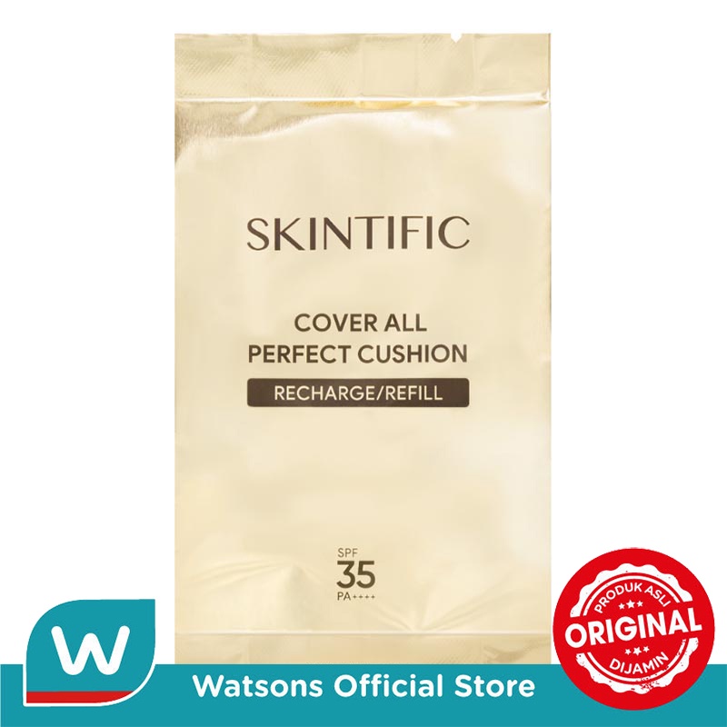 Skintific Refill Cover All Perfect Cushion Spf35 Pa++++ 02 Ivory 11G