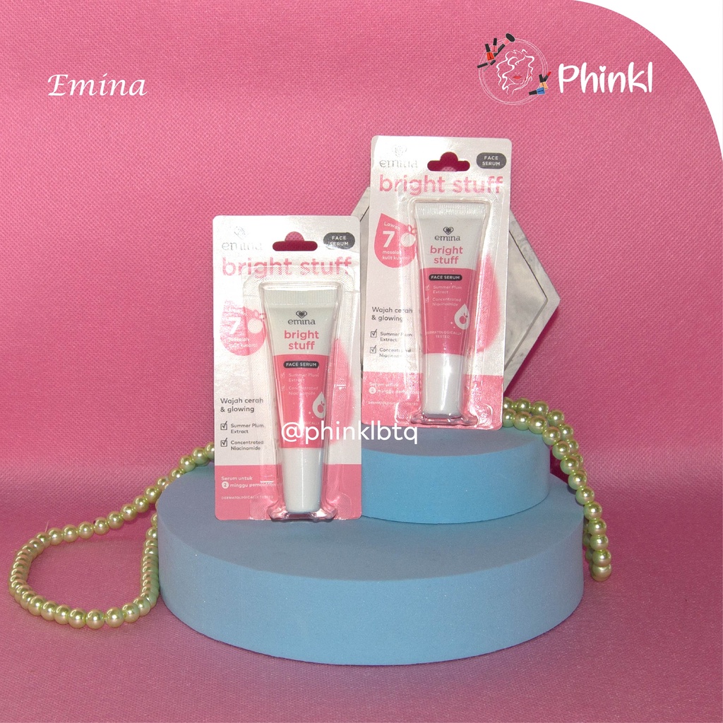 `ღ´ PHINKL `ღ´ ╰☆☆ 𝔢мιℕά ☆☆╮ Emina Bright Stuff Serum 7.5ml mencerahkan kulit wajah