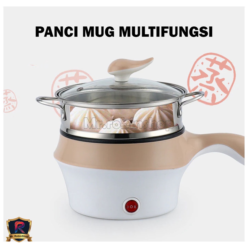 PANCI LISTRIK F-1888T &amp; F-1890T MULTI FUNGSI SERBAGUNA REBUS, TUMIS, KUKUS, GORENG 0.8 LITER stainless steel