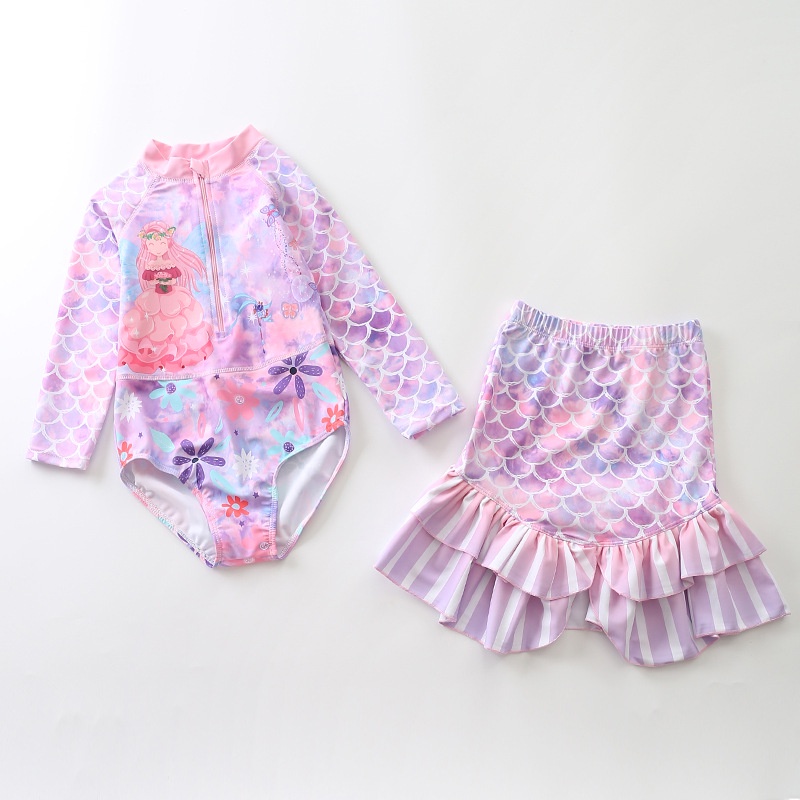 BAJU RENANG ANAK PEREMPUAN SETELAN BAJU RENANG IMPORT SWIMSUIT KIDS CM25 2330