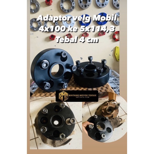 Adaptor velg 4x100 ke velg 5x114,3