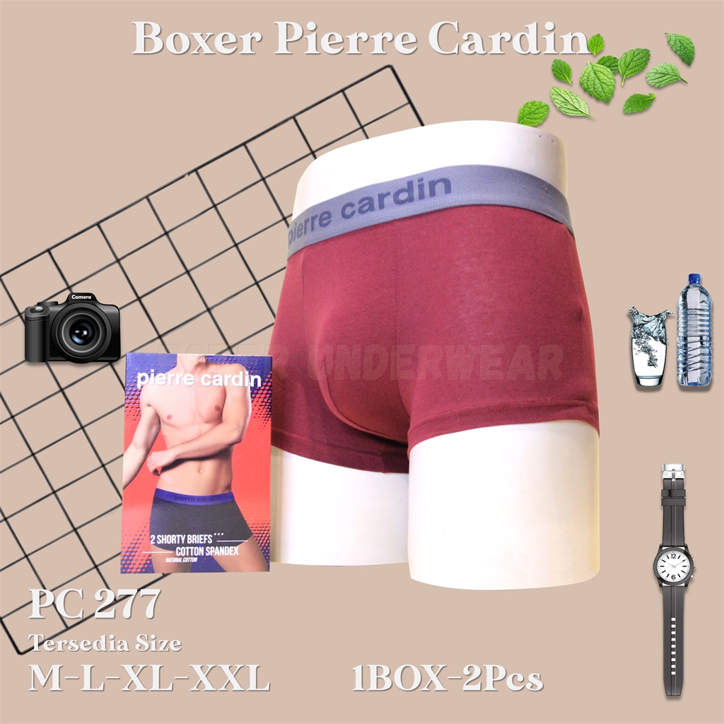 Pierre Cardin Celana Boxer Pria PC 277 1 Box isi 2Pcs