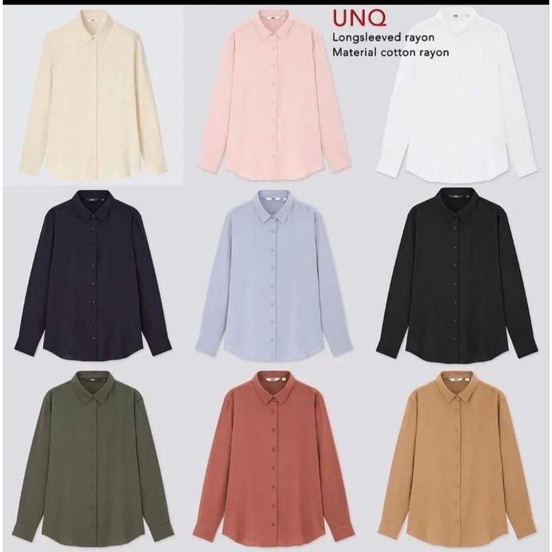 Kemeja Atasan Blouse Wanita UNQ   Original  Branded