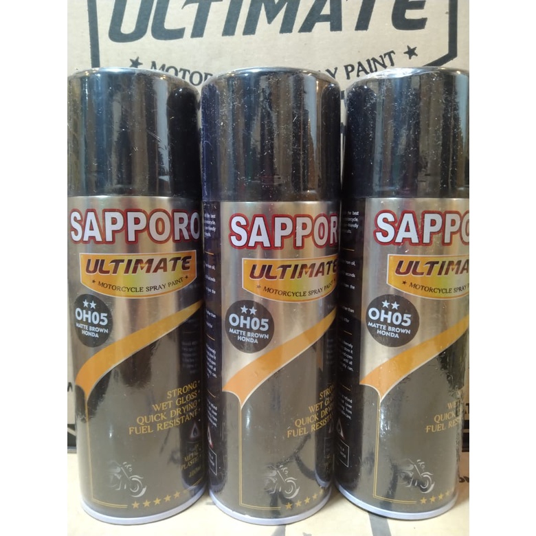 pilok pilox cat semprot sapporo ultimate saporo ultimate oh05 matte brown honda coklat doff cokleat