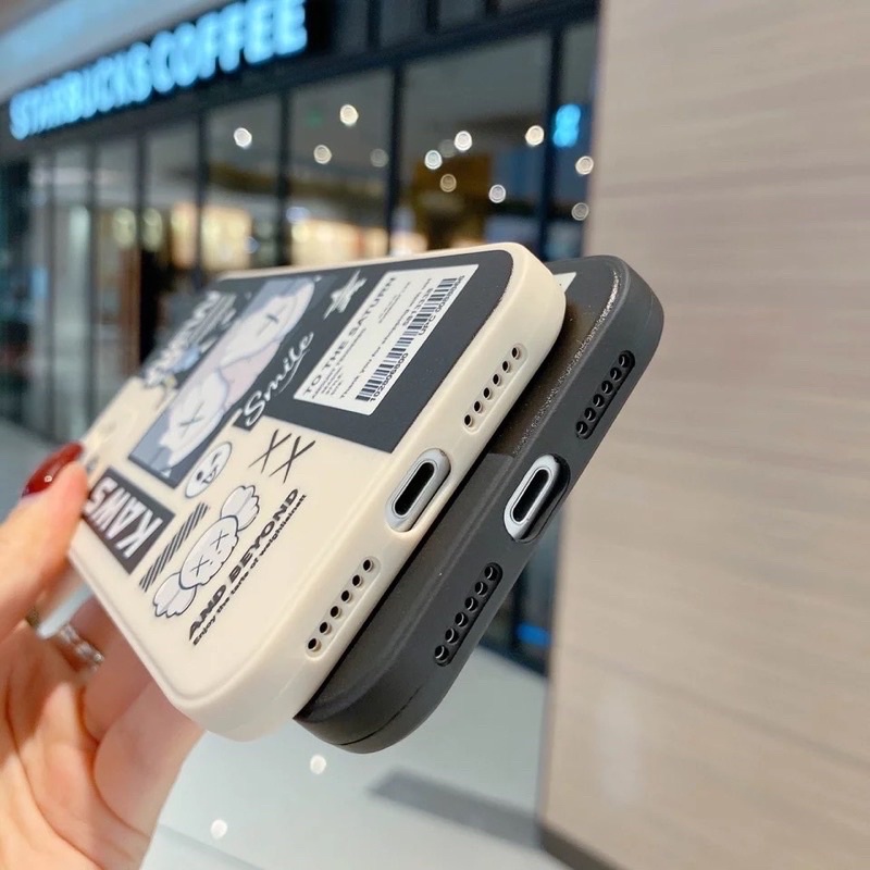 SOFTCASE PRO CAMERA OPPO RENO 3 4 4F 5 5F 6 7 7Z PRO 8 8Z 4G 5G MOTIF KAWS &amp; STARBUCKS COFFEE CUP