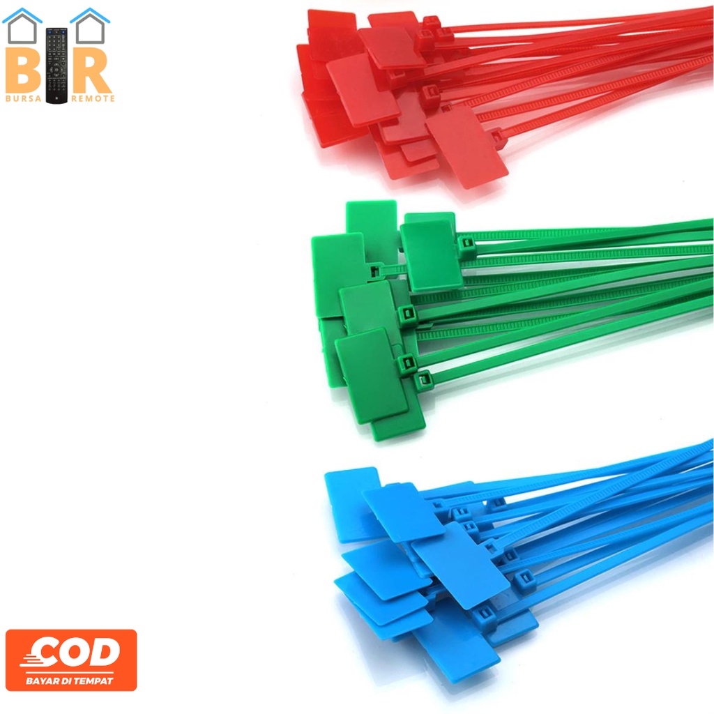 Kabel Ties Cable Tie Pengikat With Marking 100MM Warna Warni 100PCS