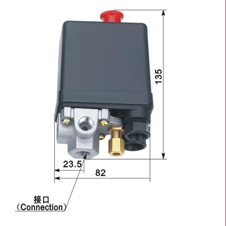 TERMURAH VTS Otomatis Kompresor Angin 1 Lubang Way Automatic Pressure Switch Compressor For Swan Shark 1/4