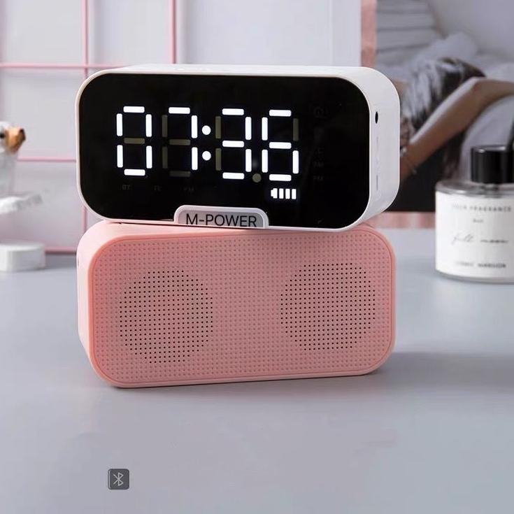 Penjualan Terbanyak.. 【33LV.ID】Speaker jam bluethooth portable Led display alarm BG-S7