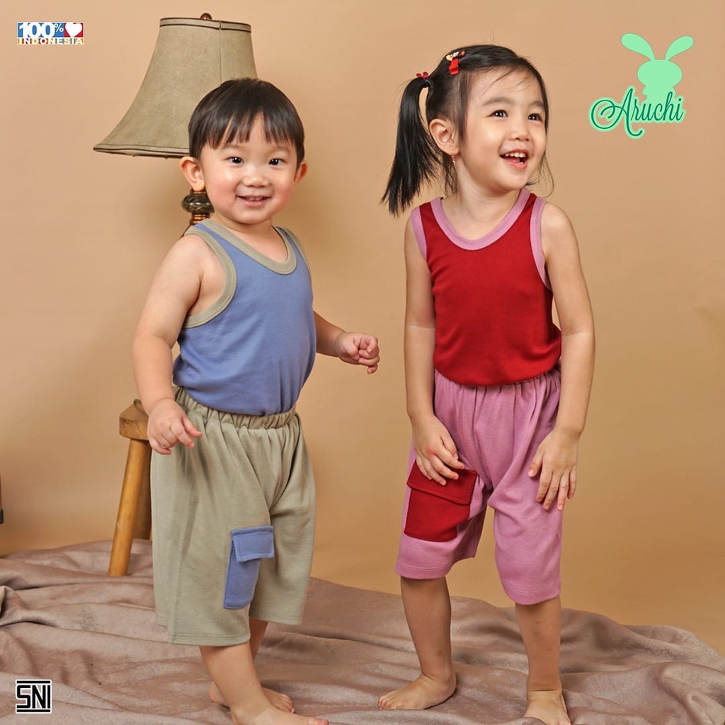 Aruchi Setelan Kutung Gianca Series / Setelan Anak Murah - Baju anak Murah