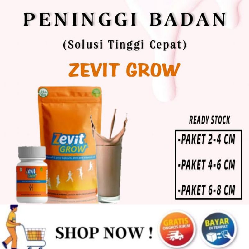 [TERLARIS] ZEVIT GROW || SUPLEMEN PENINGGI BADAN || SUSU PENINGGI BADAN