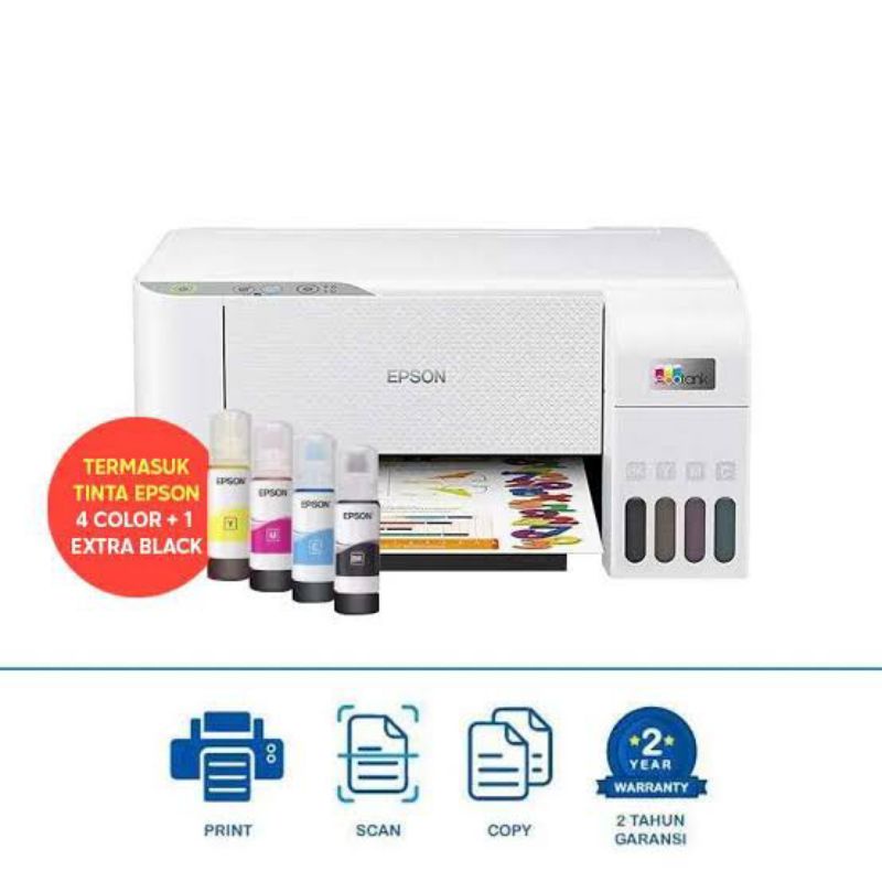 Printer multifungsi Epson L3216 putih print scan copy garansi resmi pengganti L3210