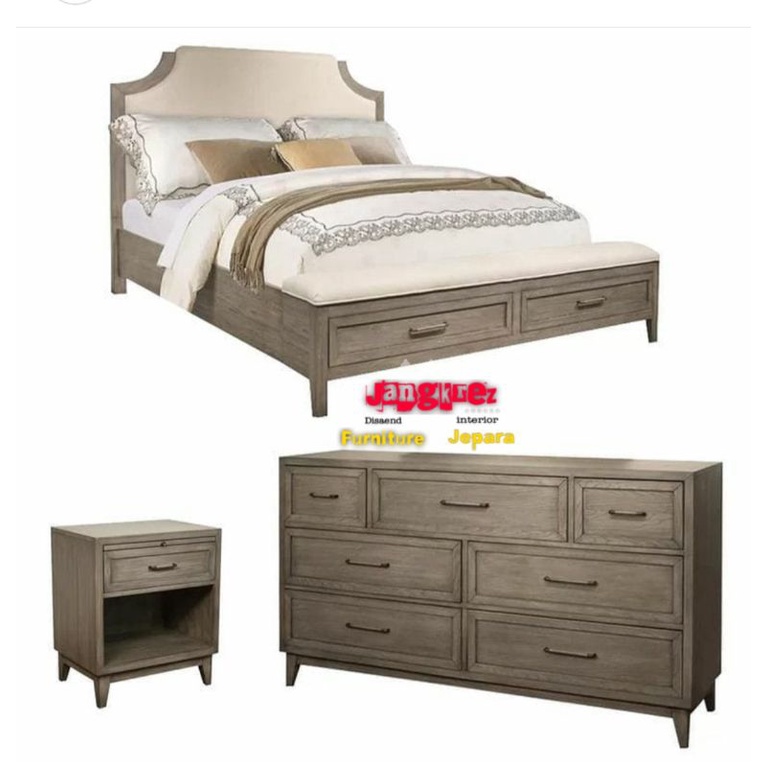 Dipan,nakas besar.2nakas tidur jati antik rustik minimalis jati