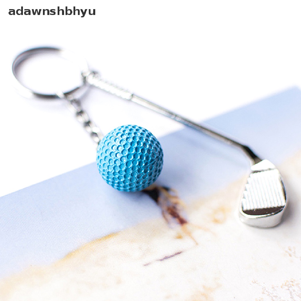Adawnshbhyu Gantungan Kunci Liontin Bola Golf Ringan Gantungan Kunci Fashion Split Keyring Untuk Pecinta Olahraga ID
