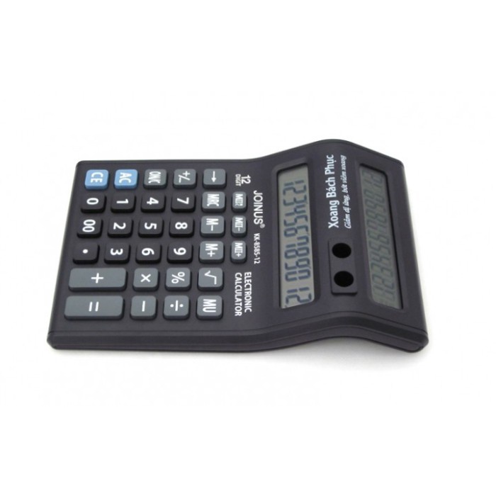 

Dual LCD Screen Calculator 12 Digits KK-8585-12 (Kalkulator Dua Layar)