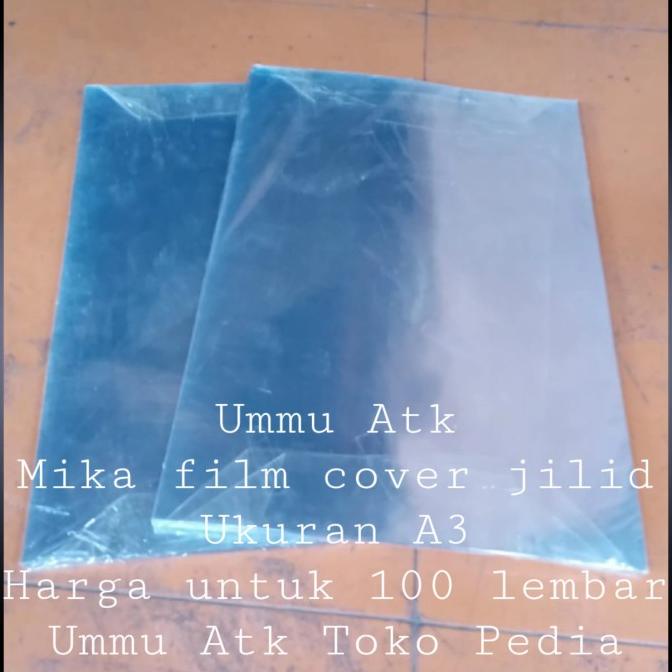 

plastik mika cover jilid bufalo ukuran A3 isi untuk 100 lembar