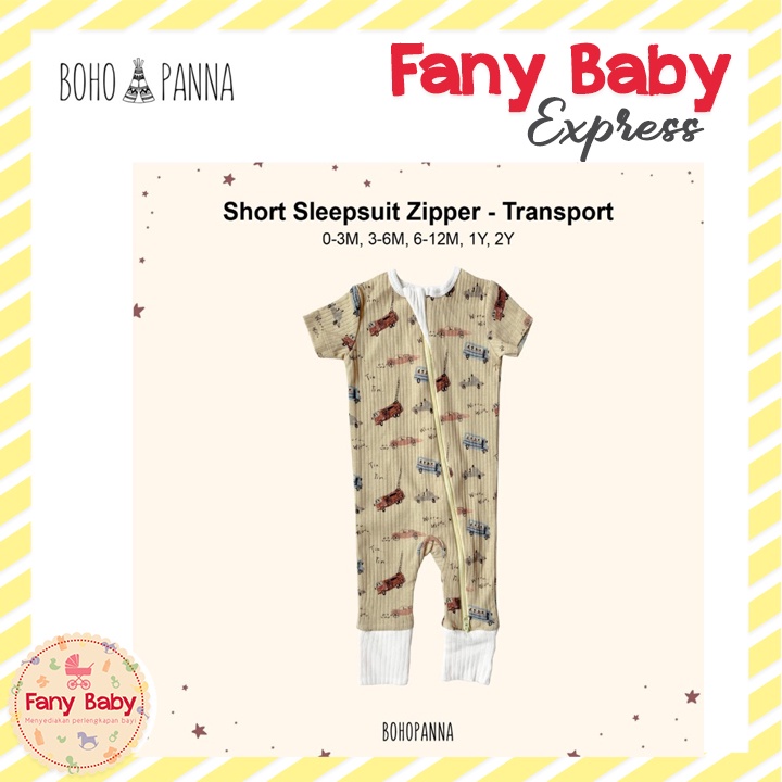 BOHOPANNA - SHORT SLEEPSUIT ZIPPER 2.0