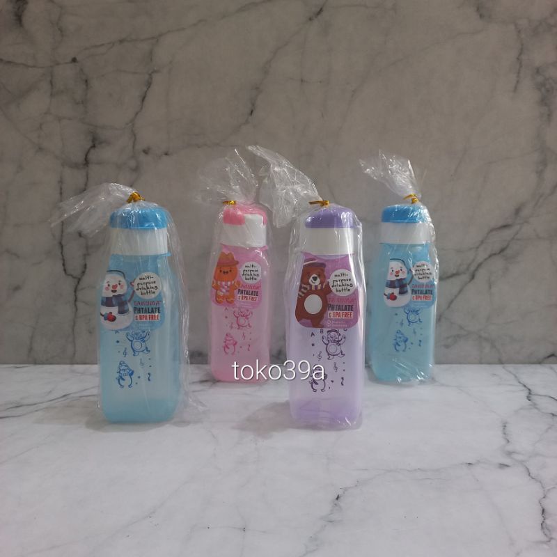 Grosir 1 Lusin ( 12 pc ) Botol Minum Takuma FLIPTOP 350 ml Souvenir Ulang Tahun