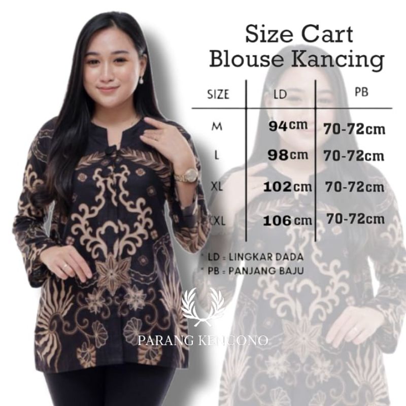 Baju batik wanita kancing katun premium atasan blouse batik cewe terbaru modern seragam kerja kantor Matt original katun halus