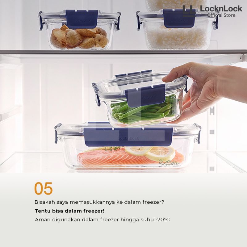 Lock n Lock Top Class Oven Glass Kedap Air dan Udara Rectangular locknlock Lock &amp; Lock  Lock and Lock Lock n Lock Lock&amp;Lock