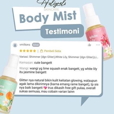 TERBARU  (READY STOCK) HOLIGRELS SKINCARE BODY MIST PARFUME VANILLA ECLAIR BODY MIST HOLIGRES VERY B