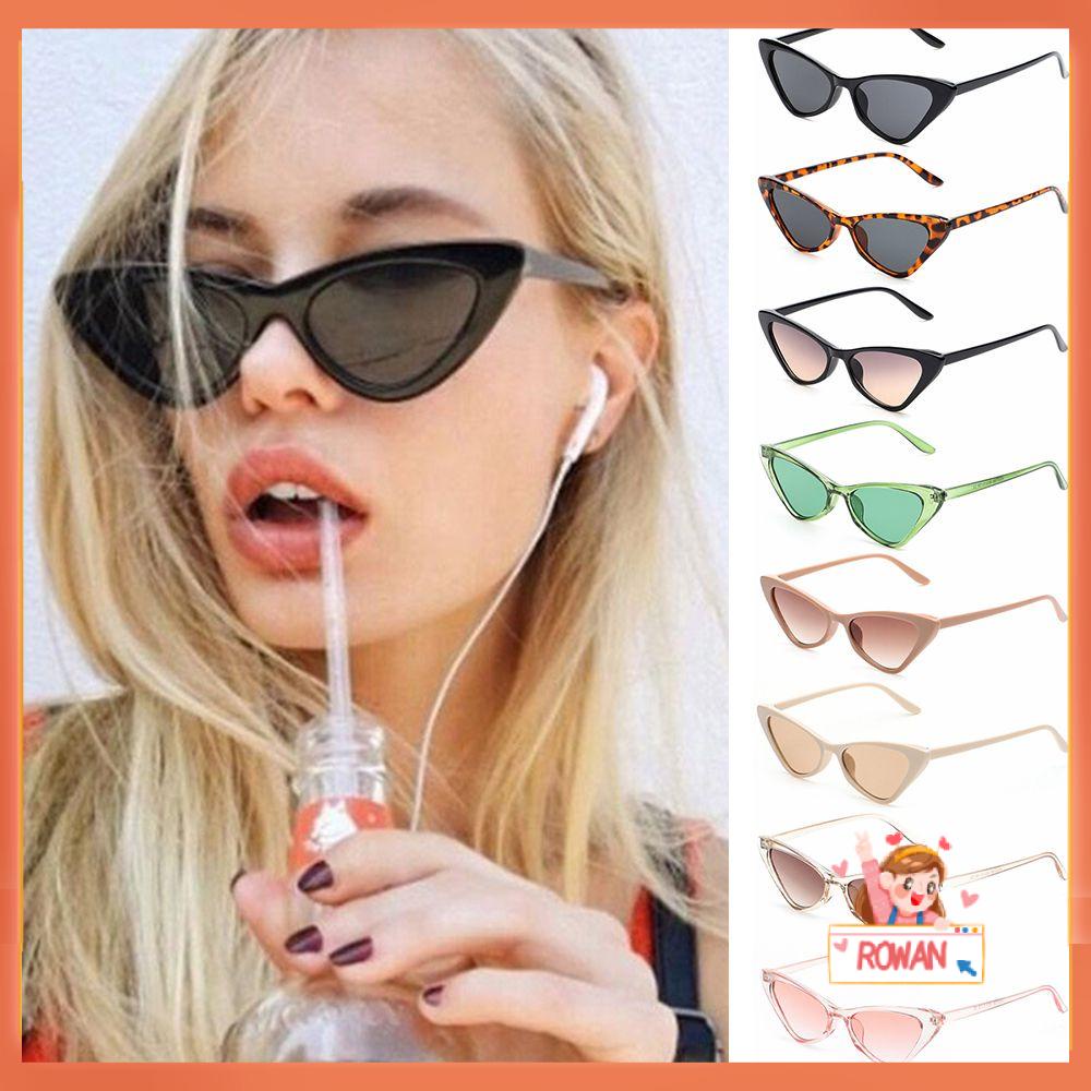 R-flower Kacamata Hitam Untuk Wanita Trendy Aksesoris Streetwear UV400 Retro Sunglasses