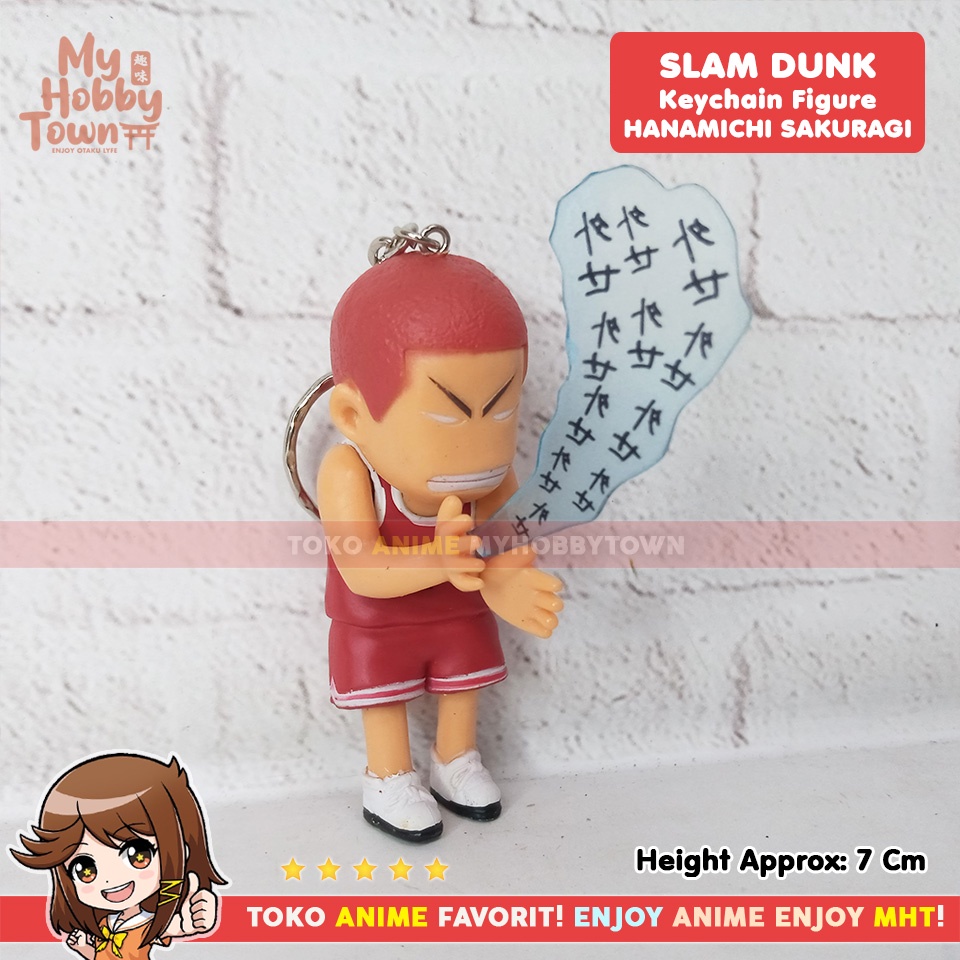 Gantungan Kunci Figure Anime Slam Dunk Sakuragi Hanamichi Akagi Takenori Rukawa Kaede Akira Sendoh Nobunaga Kiyota Haruko Akagi Hisashi Mitsui