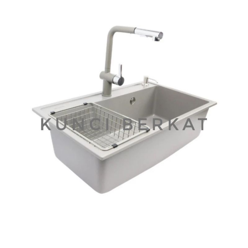 Bak Cuci Piring Granite 7646 1 Lubang/Kitchen Sink Granit