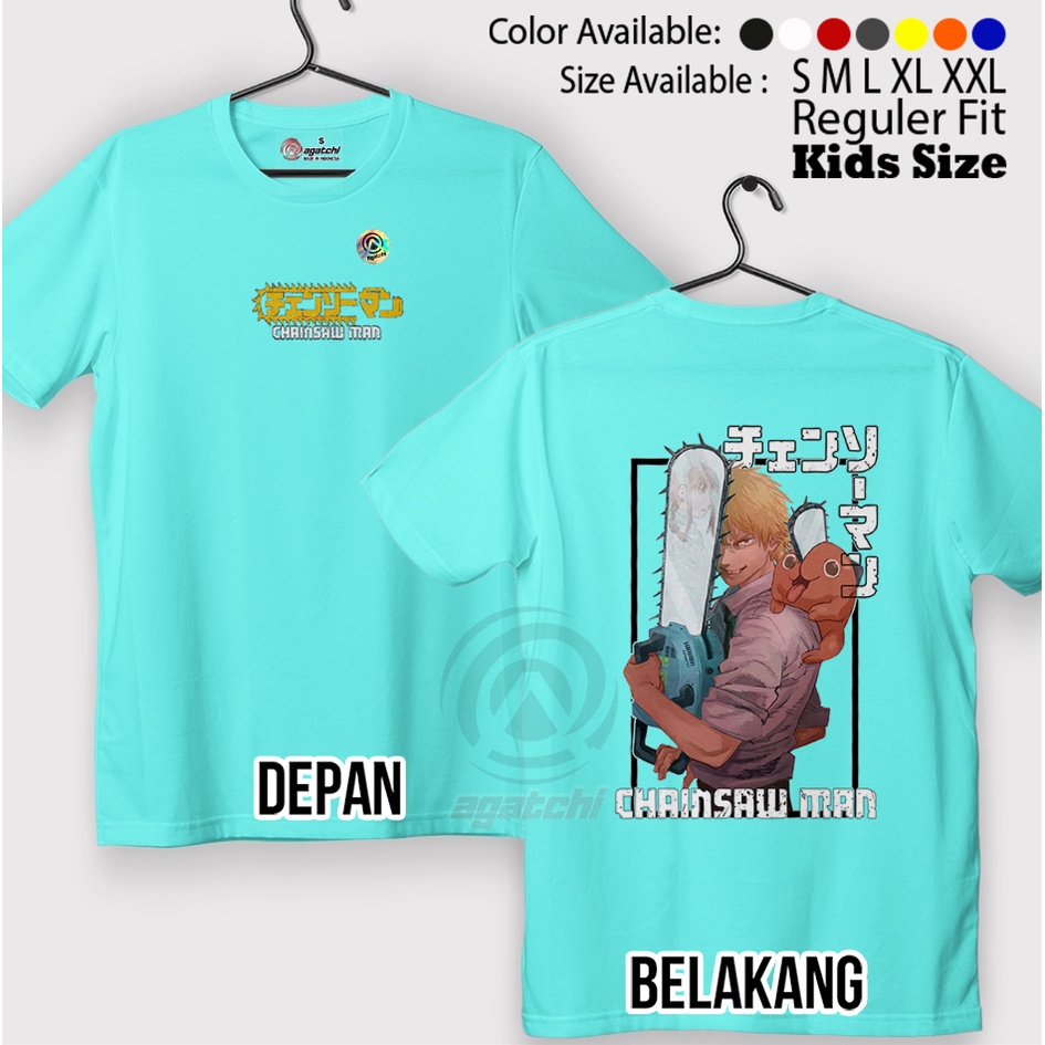 Baju Kaos atasan Anak Laki - Laki Agatchi Motif Chanshaw Man V4